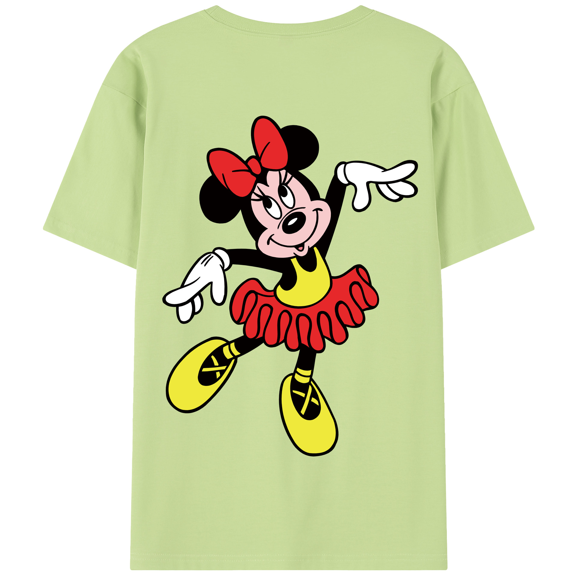 （画像用） ミッキーマウス Mickey Mouse 綿100％半袖Tシャツ（背面プリント）